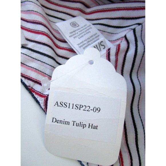 Denim Two Tone Tulip Hat Women/Girls/Teens - New with Tags - Mixed Fibers S/M - Picture 4 of 12